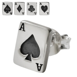 エーストランプカードピアス片耳用1個売りBinichビニッチ | シルバーアクセサリーBinich  | 詳細画像1 