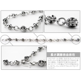 クロスボールリンクブレスレットシルバー925アクセサリーBinichビニッチ | シルバーアクセサリーBinich | 詳細画像2