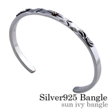 サンアイビーバングルシルバー925アクセサリーBinichビニッチ | シルバーアクセサリーBinich | 詳細画像1