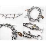 スモールスカルダブルブレスレットシルバーBinichビニッチ | シルバーアクセサリーBinich | 詳細画像2