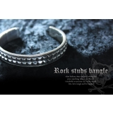 ロックスタッズバングルシルバー925アクセサリーBinichビニッチ | シルバーアクセサリーBinich  | 詳細画像2 