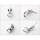 サークルドロップピアスメンズシルバー925アクセサリー片耳用1個売りBinich… | シルバーアクセサリーBinich | 詳細画像2