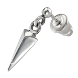 ポイントリンクニードルドロップピアスメンズシルバー925アクセサリー片耳用1個売… | シルバーアクセサリーBinich  | 詳細画像1 