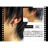 トゥエルブナンバーフープピアスメンズシルバー925アクセサリー片耳用1個売りBi… | シルバーアクセサリーBinich | 詳細画像3