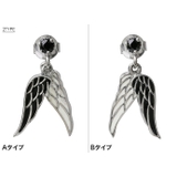 ダブルウイングドロップピアスメンズシルバー925アクセサリー片耳用1個売りBin… | シルバーアクセサリーBinich | 詳細画像3