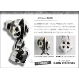 ジルコニアリリーフレアドロップピアスダークジルコニアメンズシルバー925アクセサ… | シルバーアクセサリーBinich | 詳細画像2