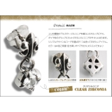 ジルコニアリリーフレアドロップピアスクリアジルコニアメンズシルバー925アクセサ… | シルバーアクセサリーBinich | 詳細画像2