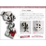 ジルコニアリリーフレアドロップピアスレッドジルコニアメンズシルバー925アクセサ… | シルバーアクセサリーBinich | 詳細画像2
