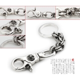クロスダブルリングキーチェーンシルバー925アクセサリーBinichビニッチ | シルバーアクセサリーBinich | 詳細画像2