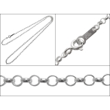 細め2mmロール甲丸チェーンネックレス50cmBinichビニッチ | シルバーアクセサリーBinich  | 詳細画像2 