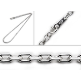標準2.5mm4面カットアズキチェーン60ｃｍBinichビニッチ | シルバーアクセサリーBinich  | 詳細画像2 