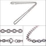 標準4mmカットあずきスモークアンカーチェーン50cmシルバーチェーンBinic… | シルバーアクセサリーBinich  | 詳細画像4 