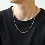 50cmミニリリーフレアリンクチェーンネックレスシルバー925アクセサリーBin… | シルバーアクセサリーBinich | 詳細画像2