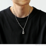 50cmミニリリーフレアリンクチェーンネックレスシルバー925アクセサリーBin… | シルバーアクセサリーBinich | 詳細画像3