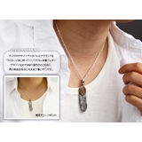 ALZUNI フェザーネックレス　3点セット！ Amazon | [silver KYASYA]ステンレス 三連フェザーネックレス メンズ