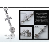 クロスクラウンドロップペンダントトップのみメンズネックレスシルバー925アクセサ… | シルバーアクセサリーBinich | 詳細画像2