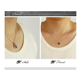 ブレイジンググルーブブラックペンダント2mmアズキチェーンセットシルバーBini… | シルバーアクセサリーBinich  | 詳細画像3 