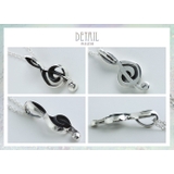 ト音記号ペンダント2mmアズキチェーンセットメンズネックレスシルバー925アクセ… | シルバーアクセサリーBinich | 詳細画像2