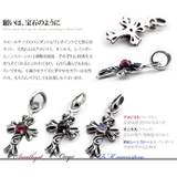 ヴァインクロスストーンペンダント2mmアズキチェーンセットメンズネックレスシルバ… | シルバーアクセサリーBinich  | 詳細画像2 