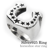 ホースシュースターリングシルバー925アクセサリー指輪Binichビニッチ | シルバーアクセサリーBinich  | 詳細画像1 