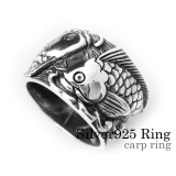 カープリングシルバー和柄指輪Binichビニッチ | シルバーアクセサリーBinich | 詳細画像1