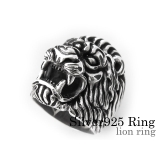 ライオンリングシルバー925アクセサリー指輪Binichビニッチ | シルバーアクセサリーBinich | 詳細画像1