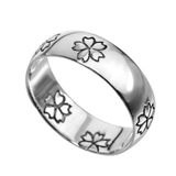 サクラリングシルバーさくら桜和柄指輪Binichビニッチ | シルバーアクセサリーBinich | 詳細画像1