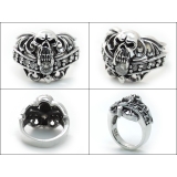 スカルバイトストーンリングシルバー925アクセサリー指輪Binichビニッチ | シルバーアクセサリーBinich | 詳細画像2