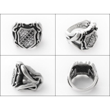 パヴェシールドリングシルバー指輪Binichビニッチ | シルバーアクセサリーBinich | 詳細画像2