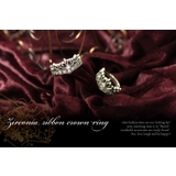 ジルコニアリボンクラウンリングシルバー925アクセサリー指輪Binichビニッチ | シルバーアクセサリーBinich  | 詳細画像2 