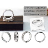 ハーフアラベスクジルコニアリングシルバー925アクセサリー指輪Binichビニッ… | シルバーアクセサリーBinich | 詳細画像2