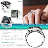 ブラックシェルジルコニアリングシルバー925アクセサリー指輪Binichビニッチ… | シルバーアクセサリーBinich | 詳細画像2