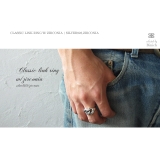 クラシックリンクリングwジルコニアシルバー925アクセサリー指輪Binichビニ… | シルバーアクセサリーBinich  | 詳細画像3 