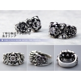 ジルコニアローズリングシルバー925アクセサリー指輪Binichビニッチ | シルバーアクセサリーBinich | 詳細画像2