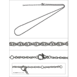 ルーズロープステンレススチールチェーン55cmBinichビニッチ | シルバーアクセサリーBinich  | 詳細画像3 
