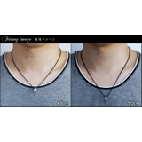 細め2mmロール甲丸ステンレスチェーンブラックカラー45cm50cmBinich… | シルバーアクセサリーBinich  | 詳細画像3 