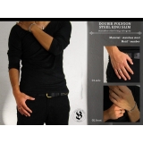 ダブルポリゴンスチールリングスリムステンレスアクセサリー指輪Binichビニッチ | シルバーアクセサリーBinich  | 詳細画像3 