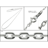 極細1.5mm4面カットアズキチェーン50ｃｍBinichビニッチ | シルバーアクセサリーBinich  | 詳細画像2 