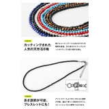 ブラックスピネルネックレスターコイズラピスラズリオニキスブラックストーンブラック… | シルバーアクセサリーBinich | 詳細画像7