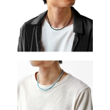 ブラックスピネルネックレスターコイズラピスラズリオニキスブラックストーンブラック… | シルバーアクセサリーBinich | 詳細画像2