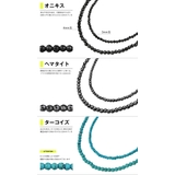 天然石ネックレスブレスレットオニキスターコイズハウライトレッドアゲートヘマタイト… | シルバーアクセサリーBinich  | 詳細画像3 