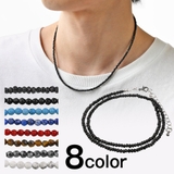 ブラックスピネルネックレスターコイズラピスラズリオニキスブラックストーンブラック… | シルバーアクセサリーBinich | 詳細画像1