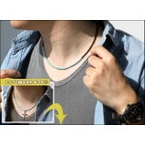 ターコイズアンドブラックスピネルネックレスシルバー925アクセサリーブラックスピ… | シルバーアクセサリーBinich  | 詳細画像3 