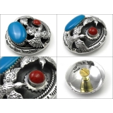 ダブルバードコンチョシルバー925アクセサリーBinichビニッチ | シルバーアクセサリーBinich | 詳細画像2