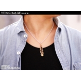 ゴールドブラスネイティブフェザーペンダントFブラス3mmアズキチェーンセットBi… | シルバーアクセサリーBinich  | 詳細画像3 