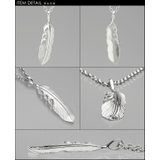 フラッターネイティブフェザーペンダントA3mmアズキチェーンセットメンズネックレ… | シルバーアクセサリーBinich  | 詳細画像3 