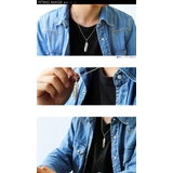 フラッターネイティブフェザーペンダントA3mmアズキチェーンセットメンズネックレ… | シルバーアクセサリーBinich  | 詳細画像2 