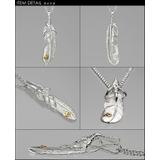 イーグルメタルクローフェザーペンダントトップのみメンズネックレスシルバー925ア… | シルバーアクセサリーBinich | 詳細画像3