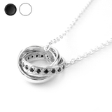 3リングジルコニアペンダントトップのみメンズネックレスシルバー925アクセサリー… | シルバーアクセサリーBinich  | 詳細画像1 