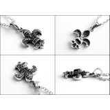 リリージルコニアカバーペンダント2mmアズキチェーンセットメンズネックレスシルバ… | シルバーアクセサリーBinich  | 詳細画像2 